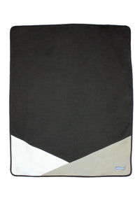 Belly Armor Mountain Charcoal cotton EMF belly blanket with contrasting corner panel