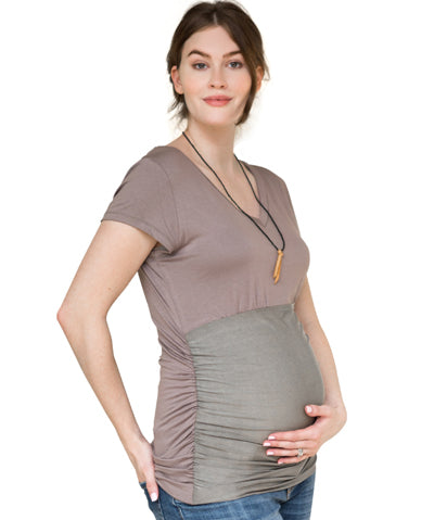 Rouched Tee - Side View