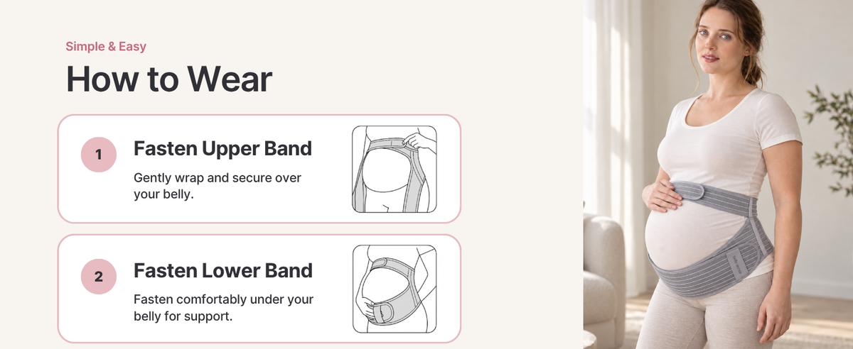 Belly Armor Maternity Support Belt – Pregnancy Belly Band for Back & Belly Support — How to Wear Your Maternity Support Belt