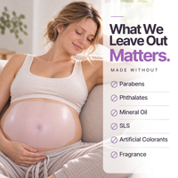 Belly Mask made without parabens, phthalates, mineral oil, SLS, artificial colorants or fragrance