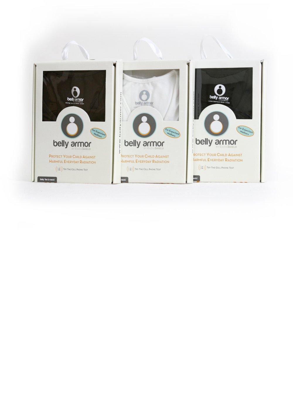 Pregnancy EMF Radiation Protection Belly Armor Tee One Size, Black(02)