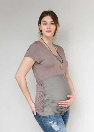 Belly Armor | Rouched Tee with RadiaShield® Fabric | Maternity
